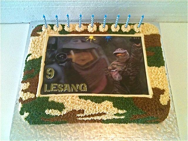 Camo Photo cake