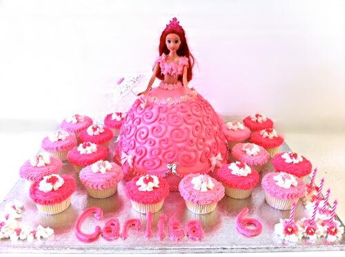 Barbie with 18 Cupcakes